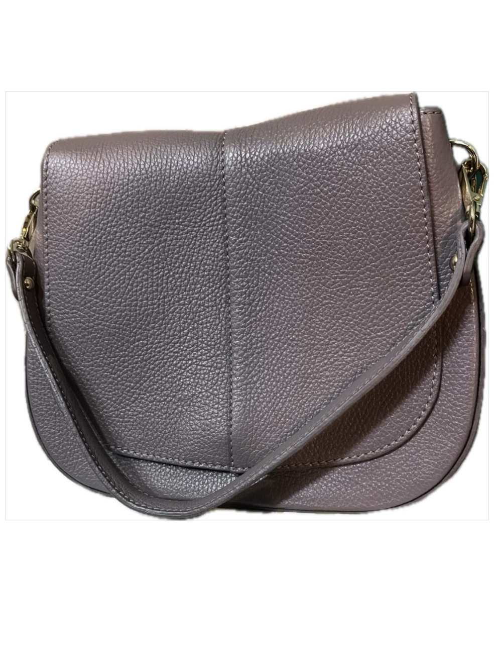 Made in Italy - Taupe Leather Purse